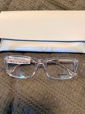 Burberry Clear Crystal Transparent Frame Glasses